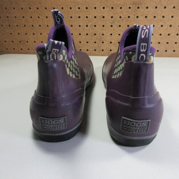 BOGS womens purple Mattie Dots insulated Waterproof WP snow rain boots 11 M - Picture 9 of 12